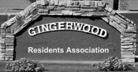 GINGERWOOD RESIDENTS ASSOCIATION Logo (USPTO, 08/18/2020)