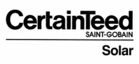 CERTAINTEED SAINT-GOBAIN SOLAR Logo (USPTO, 07.07.2011)