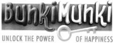BUNKIMUNKI UNLOCK THE POWER OF HAPPINESS Logo (USPTO, 12.07.2011)