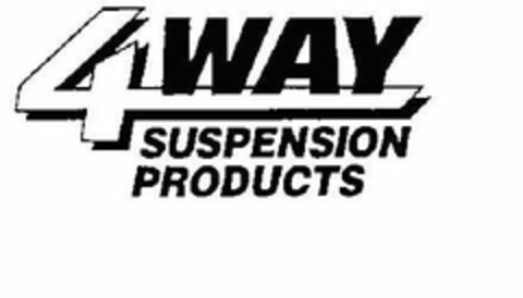 4 WAY SUSPENSION PRODUCTS Logo (USPTO, 31.07.2009)