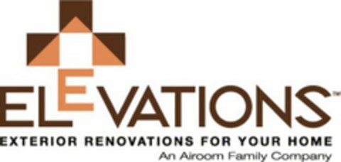 ELEVATIONS EXTERIOR RENOVATIONS FOR YOUR HOME AN AIROOM FAMILY COMPANY Logo (USPTO, 23.12.2009)