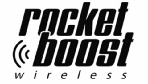 ROCKET BOOST W I R E L E S S Logo (USPTO, 26.04.2010)