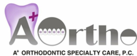 A+ ORTHO A+ ORTHODONTIC SPECIALTY CARE, P.C. Logo (USPTO, 19.10.2010)