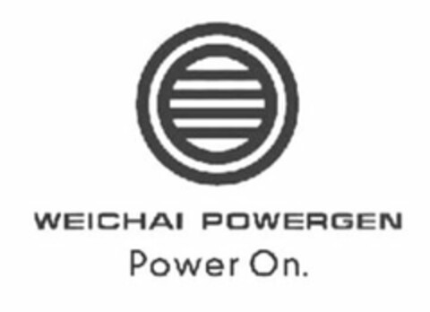 WEICHAI POWERGEN POWER ON. Logo (USPTO, 29.11.2011)