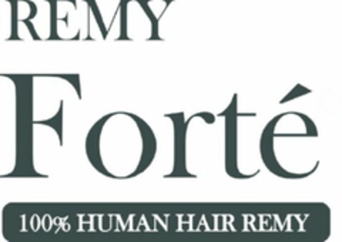 REMY FORTÉ 100% HUMAN HAIR REMY Logo (USPTO, 17.04.2012)