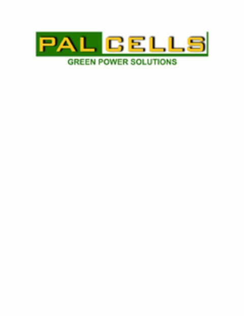 PALCELLS GREEN POWER SOLUTIONS Logo (USPTO, 11/02/2012)