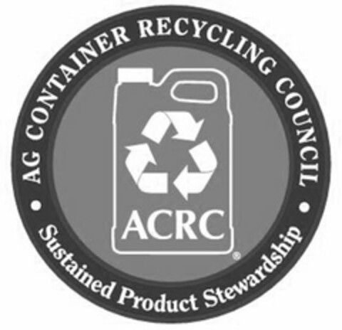 AG CONTAINER RECYCLING COUNCIL ACRC SUSTAINED PRODUCT STEWARDSHIP Logo (USPTO, 01.03.2013)