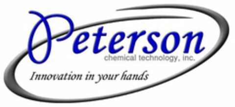 PETERSON CHEMICAL TECHNOLOGY, INC. INNOVATION IN YOUR HANDS Logo (USPTO, 01/15/2014)