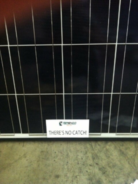 THERE'S NO CATCH! V VERENGO SOLAR Logo (USPTO, 02.06.2014)