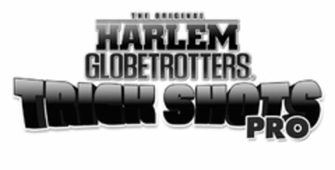 THE ORIGINAL HARLEM GLOBETROTTERS TRICK SHOTS Logo (USPTO, 25.08.2014)