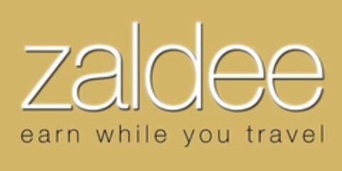 ZALDEE EARN WHILE YOU TRAVEL Logo (USPTO, 27.08.2014)