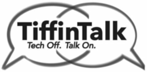 TIFFINTALK TECH OFF. TALK ON. Logo (USPTO, 09/17/2014)