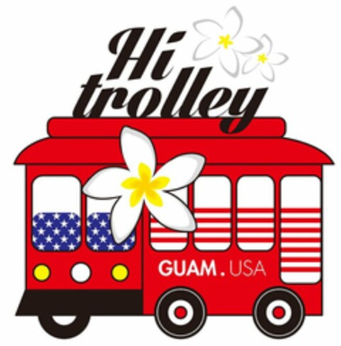 HI TROLLEY GUAM USA Logo (USPTO, 28.10.2014)