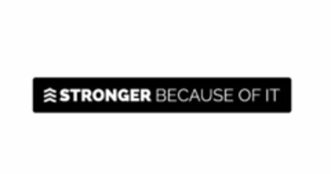 STRONGER BECAUSE OF IT Logo (USPTO, 15.12.2014)