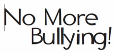 NO MORE BULLYING! Logo (USPTO, 07.04.2015)