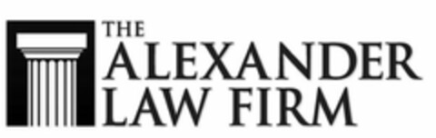 THE ALEXANDER LAW FIRM Logo (USPTO, 05.08.2015)