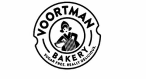 VOORTMAN BAKERY SUGAR FREE. REALLY DELICIOUS. Logo (USPTO, 03/27/2017)