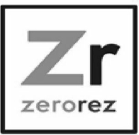 ZR ZEROREZ Logo (USPTO, 07/31/2017)