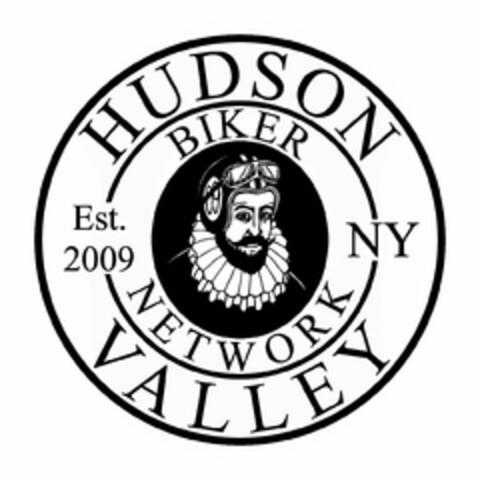 HUDSON VALLEY BIKER NETWORK NY EST. 2009 Logo (USPTO, 04.09.2018)