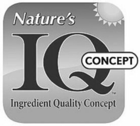 NATURE'S IQ CONCEPT INGREDIENT QUALITY CONCEPT Logo (USPTO, 30.01.2019)
