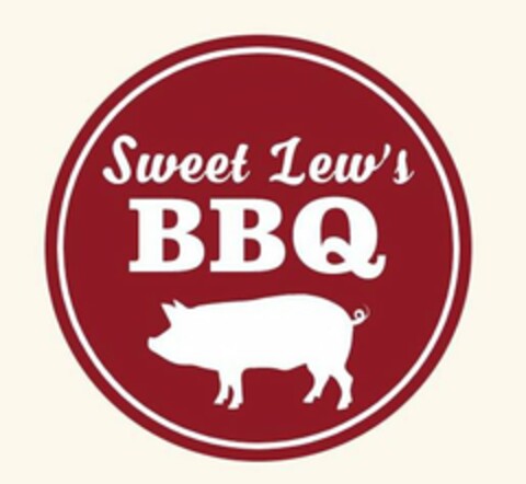 SWEET LEW'S BBQ Logo (USPTO, 30.07.2019)
