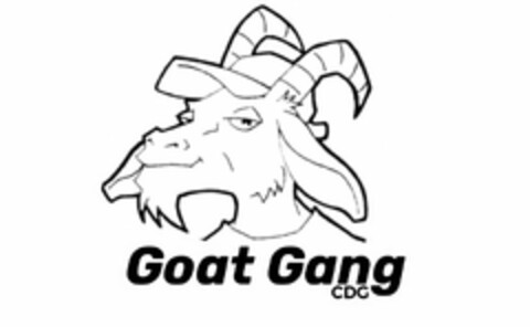 GOAT GANG (CDG) Logo (USPTO, 10/19/2019)