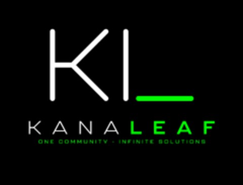 KL KANALEAF ONE COMMUNITY - INFINITE SOLUTIONS Logo (USPTO, 25.11.2019)