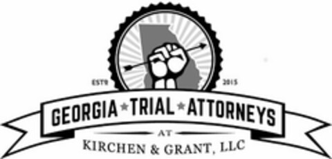 ESTD 2015 GEORGIA TRIAL ATTORNEYS AT KIRCHEN & GRANT, LLC Logo (USPTO, 24.06.2020)