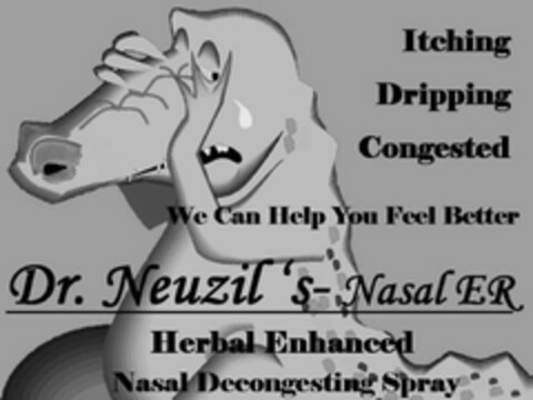 ITCHING DRIPPING CONGESTED WE CAN HELP YOU FEEL BETTER DR. NEUZIL'S- NASAL ER HERBAL ENHANCED NASAL DECONGESTING SPRAY Logo (USPTO, 27.07.2009)