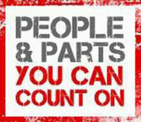 PEOPLE & PARTS YOU CAN COUNT ON Logo (USPTO, 11/09/2010)