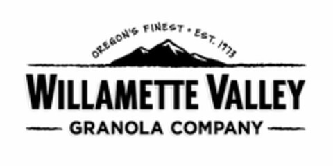 OREGON'S FINEST · EST. 1973 WILLAMETTE VALLEY GRANOLA COMPANY Logo (USPTO, 09.09.2011)