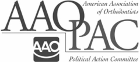 AAOPAC AMERICAN ASSOCIATION OF ORTHODONTISTS POLITICAL ACTION COMMITTEE AAO Logo (USPTO, 21.09.2011)