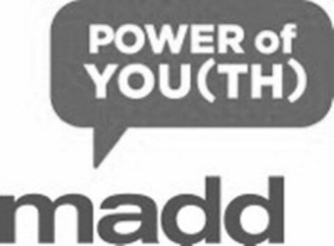 MADD POWER OF YOU(TH) Logo (USPTO, 12.03.2012)