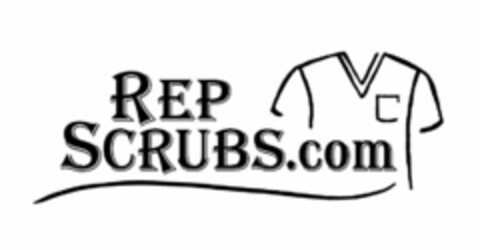 REP SCRUBS.COM Logo (USPTO, 02.08.2013)