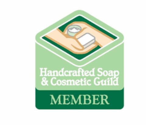 HANDCRAFTED SOAP & COSMETIC GUILD MEMBER Logo (USPTO, 08/13/2013)