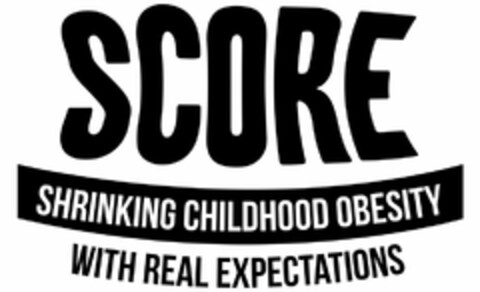 SCORE SHRINKING CHILDHOOD OBESITY WITH REAL EXPECTATIONS Logo (USPTO, 20.04.2014)