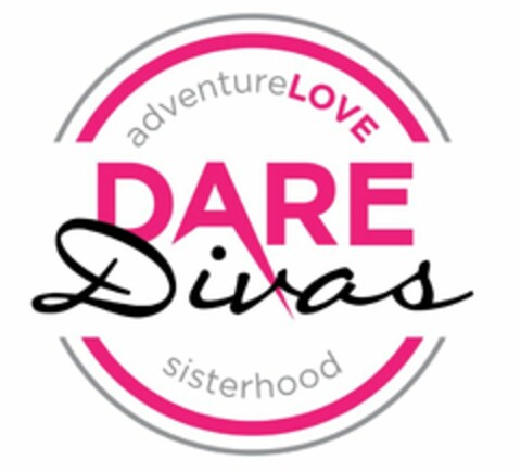 DARE DIVAS ADVENTURELOVE SISTERHOOD Logo (USPTO, 10.05.2016)