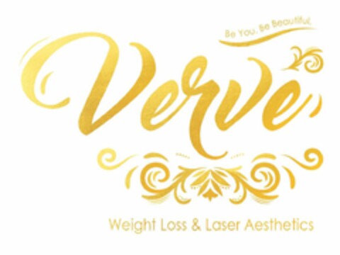 VERVE BE YOU. BE BEAUTIFUL. WEIGHT LOSS LASER AESTHETICS Logo (USPTO, 24.01.2018)