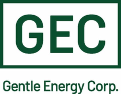 GEC GENTLE ENERGY CORP. Logo (USPTO, 23.03.2020)