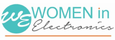 WE WOMEN IN ELECTRONICS Logo (USPTO, 06/25/2020)