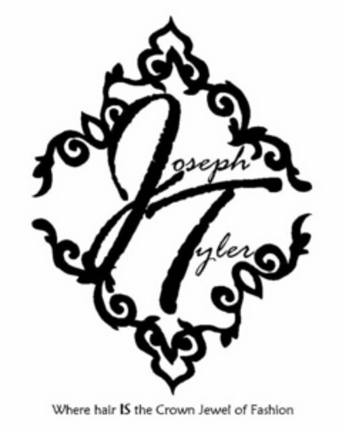 JOSEPH TYLER WHERE HAIR IS THE CROWN JEWEL OF FASHION Logo (USPTO, 21.12.2009)