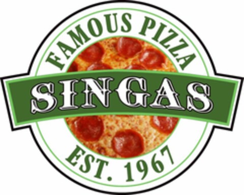 SINGAS FAMOUS PIZZA EST. 1967 Logo (USPTO, 10.08.2010)