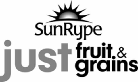 SUNRYPE JUST FRUIT & GRAINS Logo (USPTO, 04.08.2011)