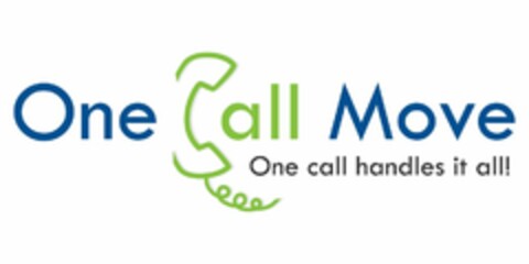 ONE CALL MOVE ONE CALL HANDLES IT ALL! Logo (USPTO, 05.10.2011)