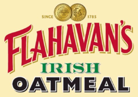 FLAHAVAN'S IRISH OATMEAL SINCE 1785 Logo (USPTO, 22.11.2011)