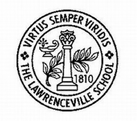 VIRTUS SEMPER VIRIDIS THE LAWRENCEVILLESCHOOL 1810 Logo (USPTO, 04.09.2012)