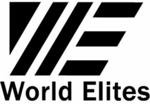 W E WORLD ELITES Logo (USPTO, 24.09.2012)