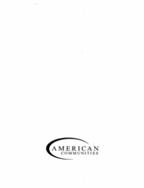 AMERICAN COMMUNITIES Logo (USPTO, 30.10.2012)