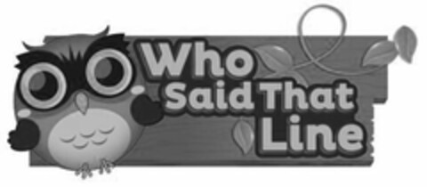 WHO SAID THAT LINE Logo (USPTO, 19.07.2013)