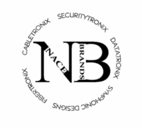 NB NACE BRANDS CABLETRONIX SECURITYTRONIX DATATRONIX FIBERTRONIX SYMPHONIC DESIGNS Logo (USPTO, 08/08/2013)